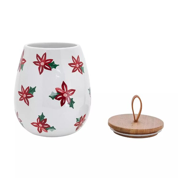 St. Nicholas Square Stonware Small 47 oz. Botanical Canister - Picture 2 of 2